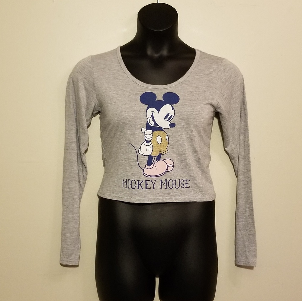 Disney Mickey Mouse Crop long sleeve Top
